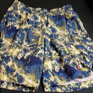 Champion Men's Athletic Shorts - Blue, Yellow, White